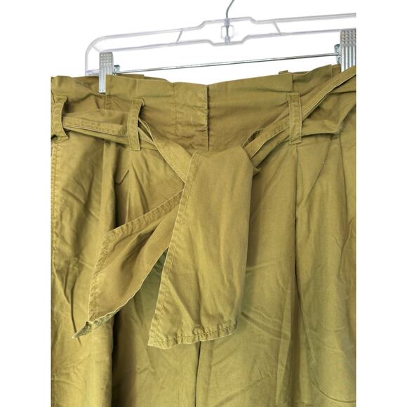 J.Crew Poplin Tie Waist Pants Women's Green Casual Basic Forest Gremlin Size 4 - Picture 6 of 11
